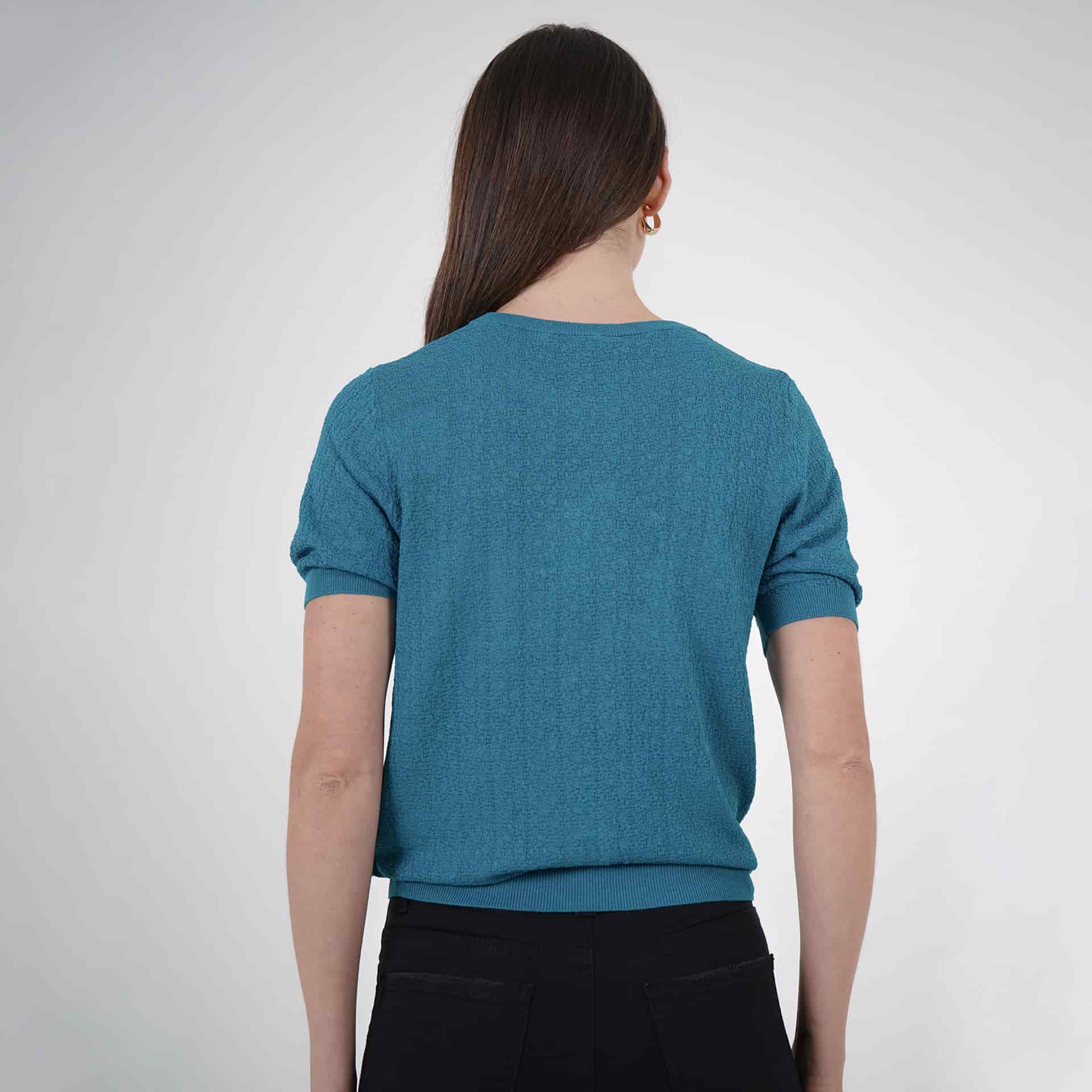 Sweater básico cuello redondo manga corta - miniatura 4