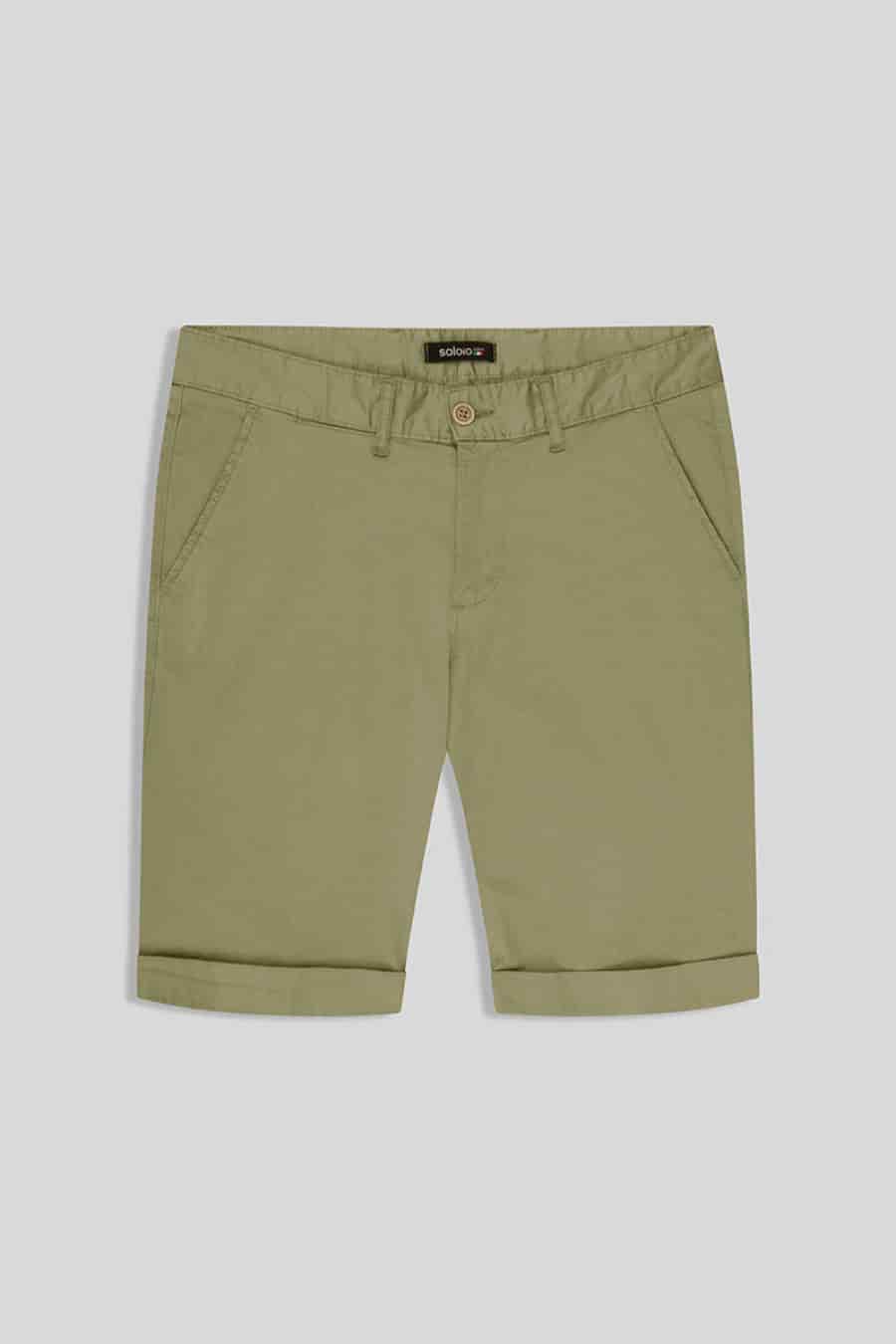 Men's cotton bermuda military green new siena - miniatura 1