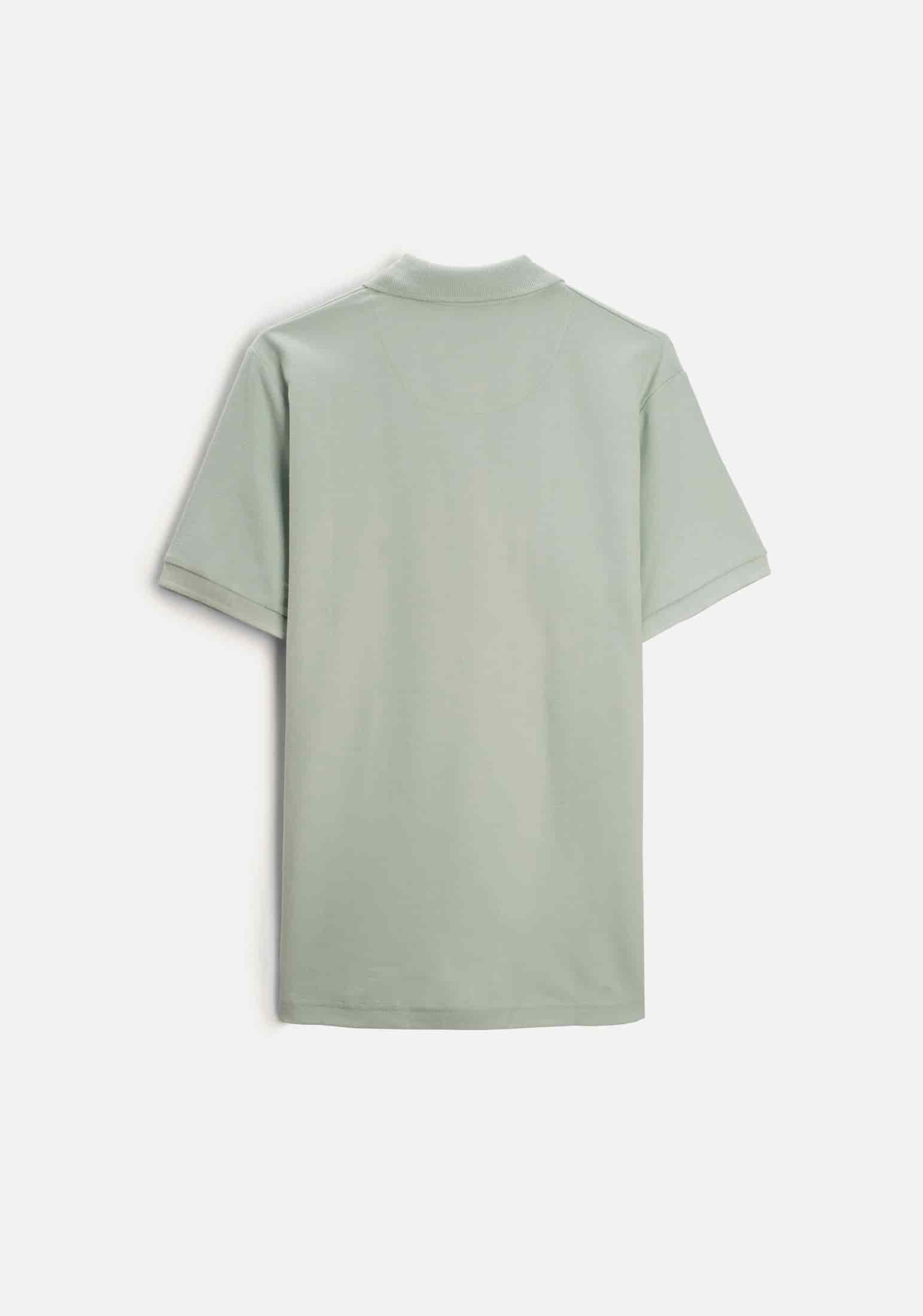 Camiseta Polo H Unicolor L-Mar Verde Menta - miniatura 4