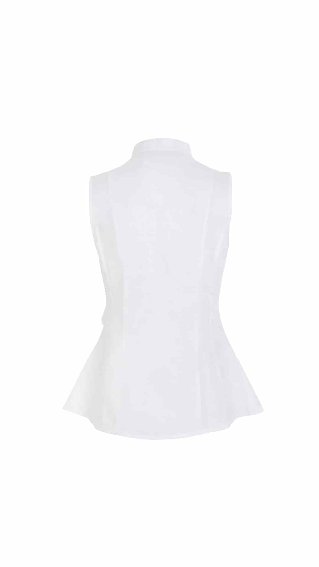Top Nia de lino | Blanco - miniatura 6