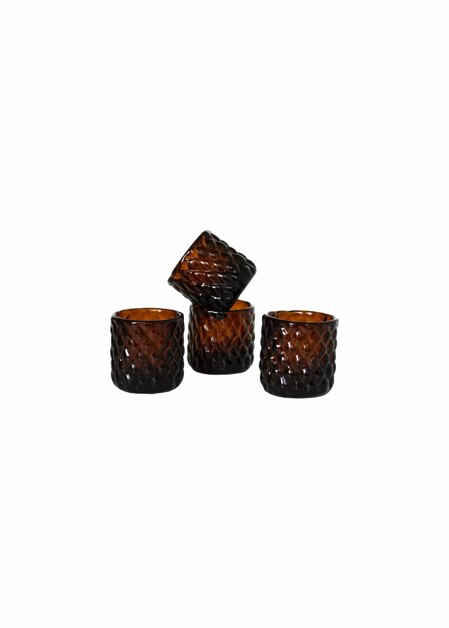 AMBER MIST SHOT GLASSES (SET OF 4) - miniatura 1