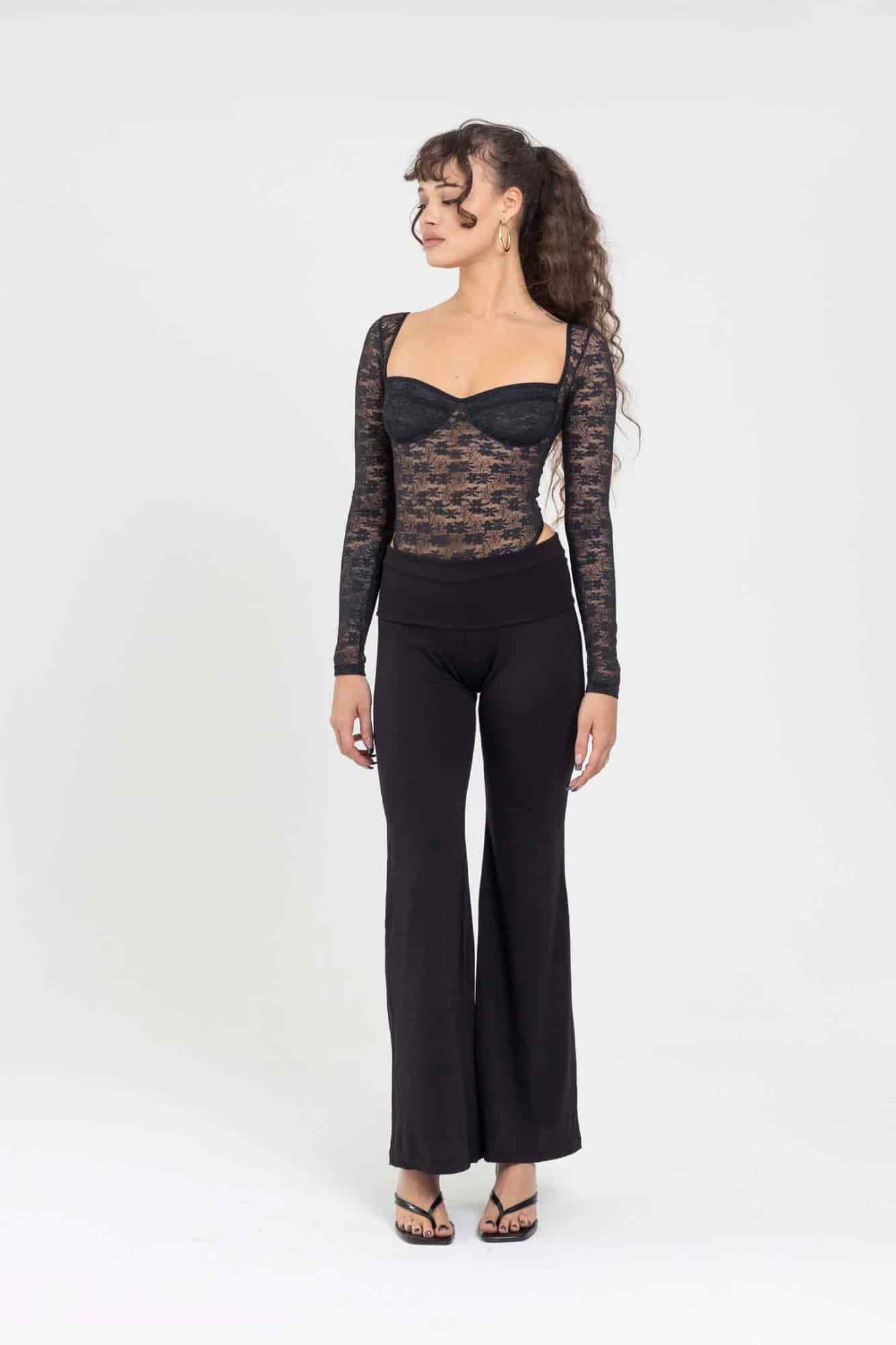 LACE BLACK BODYSUIT - miniatura 6