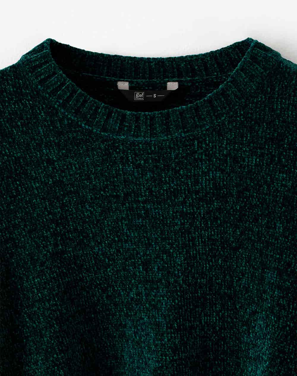 Suéter oversize verde mujer - miniatura 7