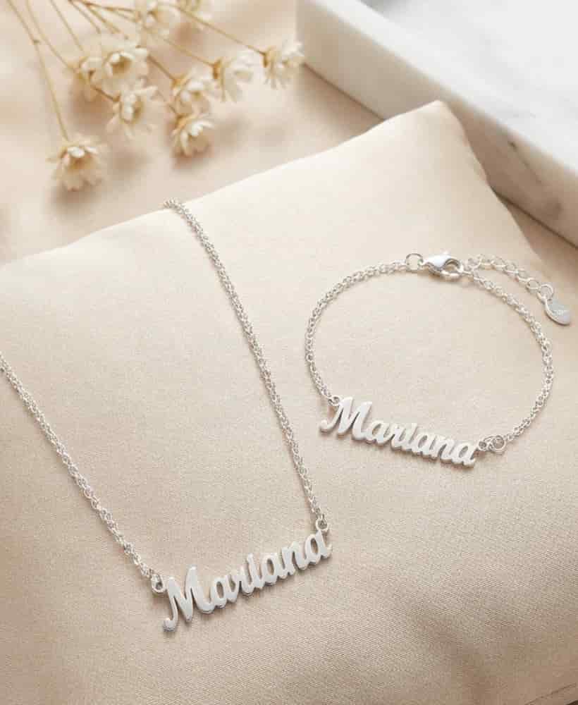 Cadena y Pulsera Nombre Personalizada.Nombres que Permanecen - miniatura 2