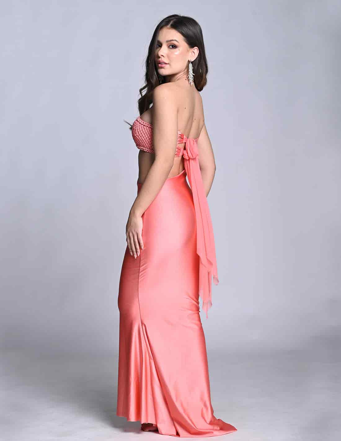 Vestido Kesha Salmon - miniatura 7