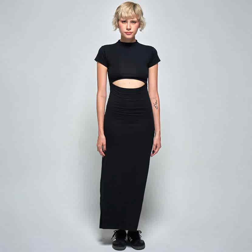 AURORA BLACK DRESS - miniatura 15