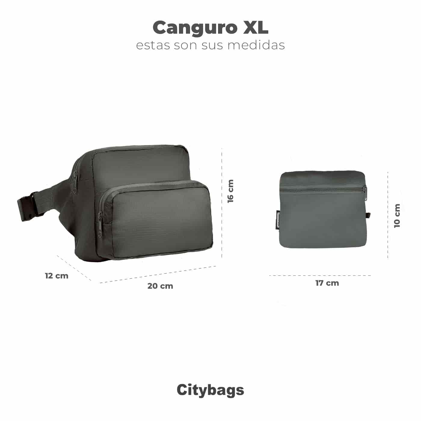 Canguro XL ULTRA Plegable Citybags Estampado Paraiso Multicolor - miniatura 5