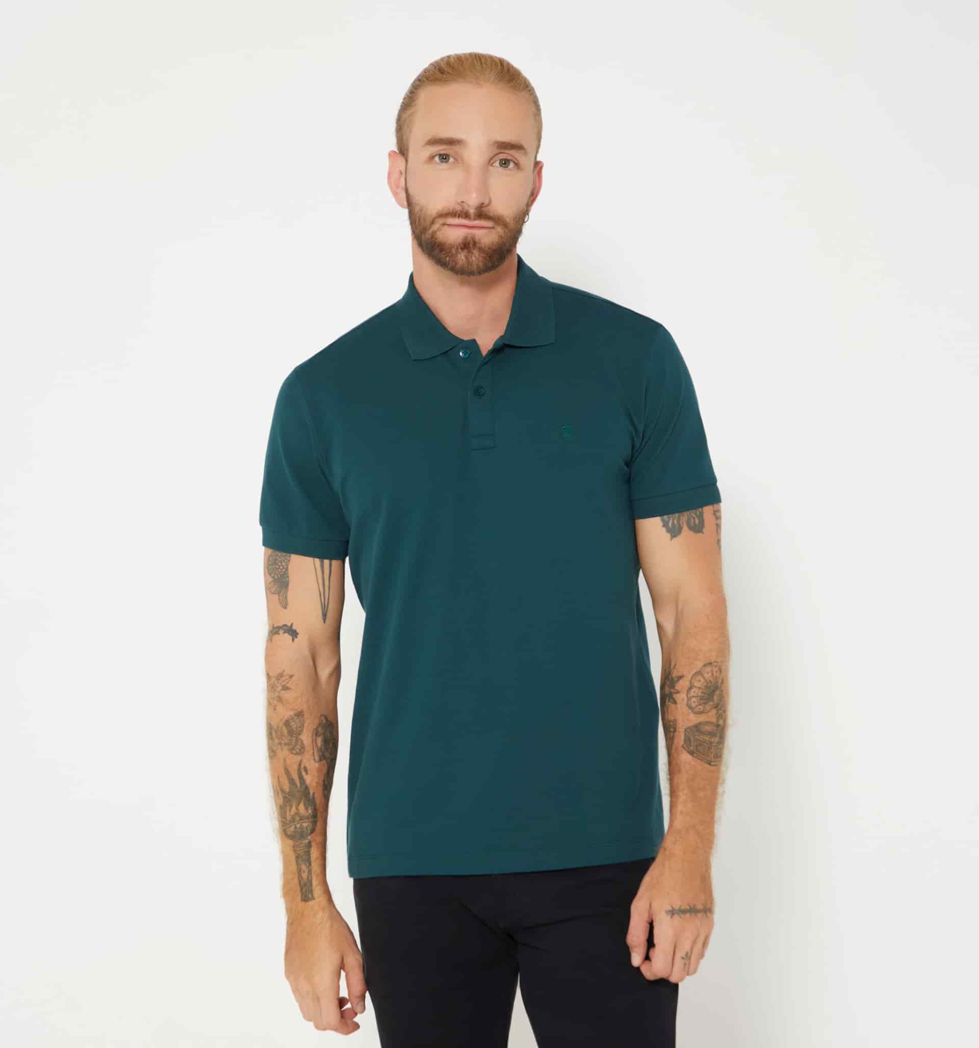 Polo básico para hombre slim fit - miniatura 7