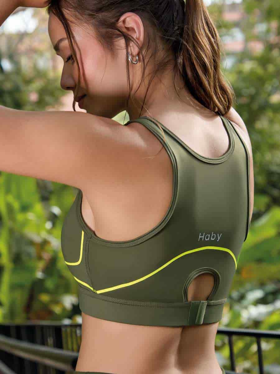 Top Deportivo Para Mujer Verde Militar - miniatura 3