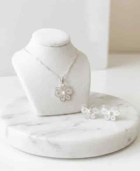 Pulsera mariposa en plata ley 950 - miniatura 1