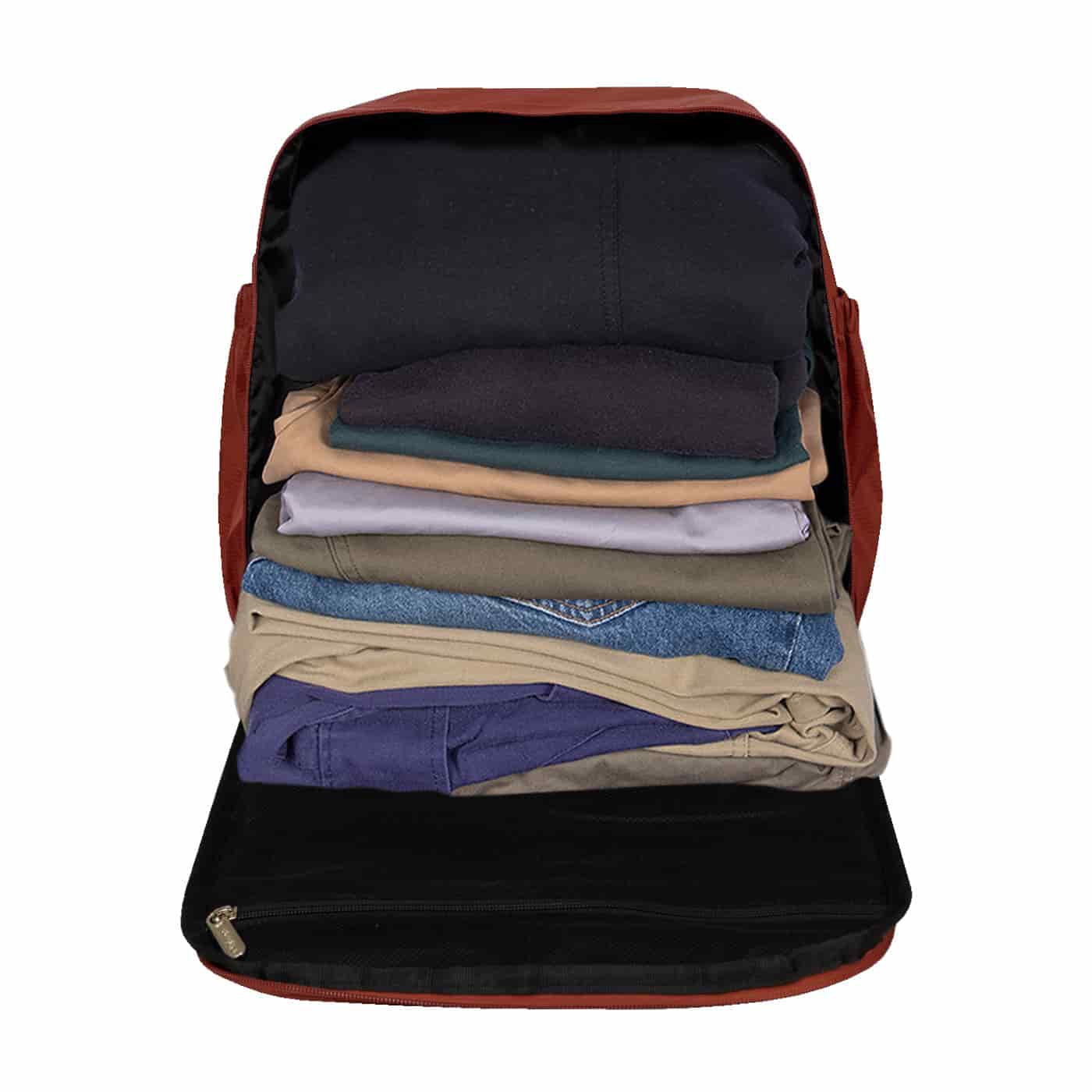 Morral Cabina Tapa Citybags Rojo Carmin - miniatura 5