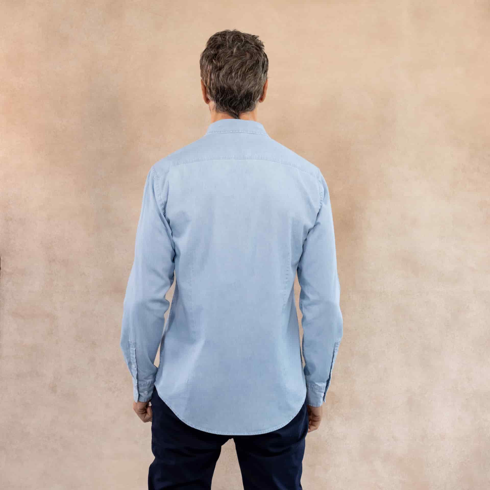 Camisa Antimanchas Denim Azul Sky - miniatura 3