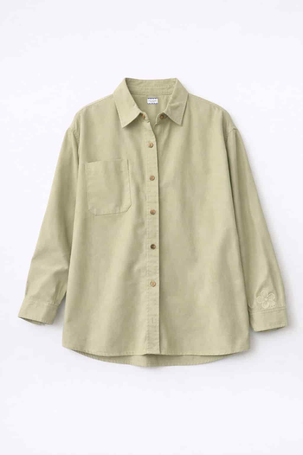 Camisa flor verde - miniatura 7