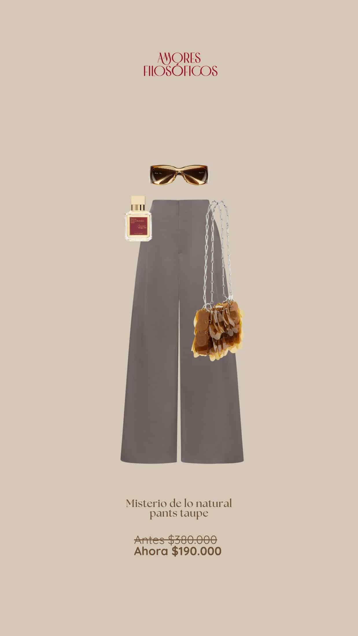 AIRE DE MISTERIO TAUPE PANTS - miniatura 4