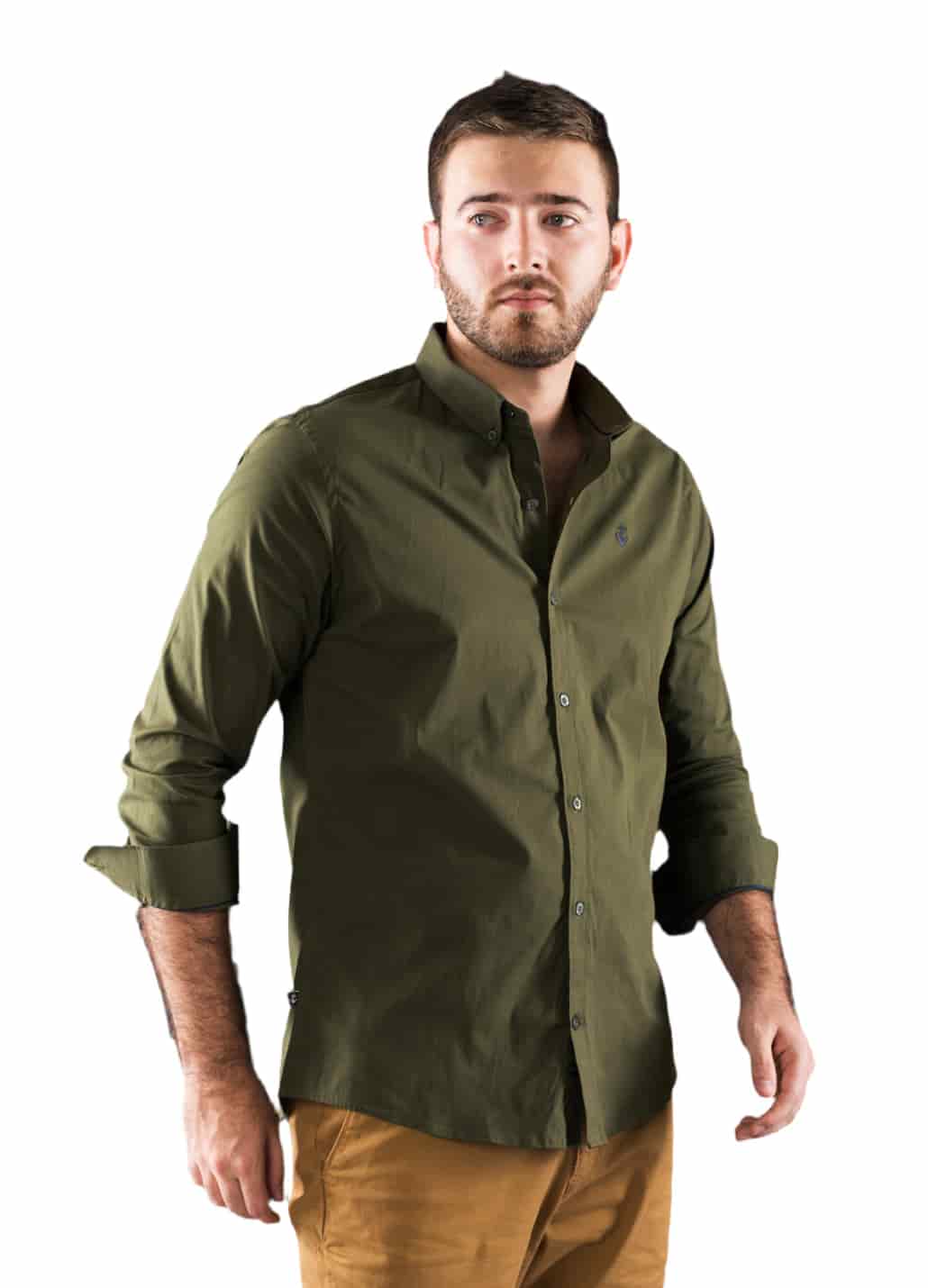 Camisa Verde Militar A Navy - miniatura 3