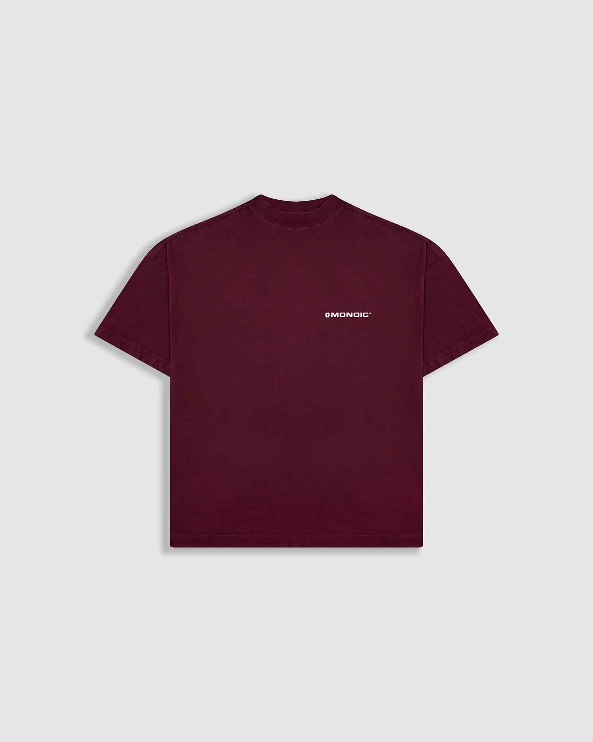 Camiseta Boxy Fit Básica V3 - Burgundy - miniatura 1