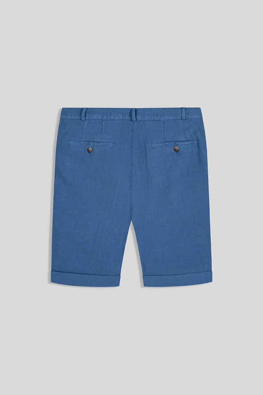 Men's linen bermuda white - miniatura 12