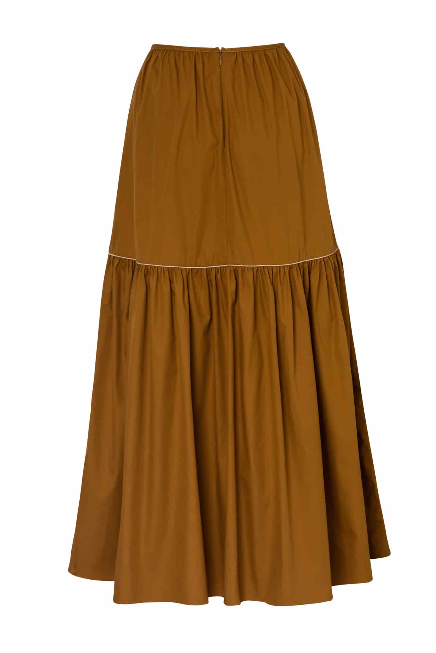 Ornella Cotton Maxi Skirt / Tabaco - miniatura 3