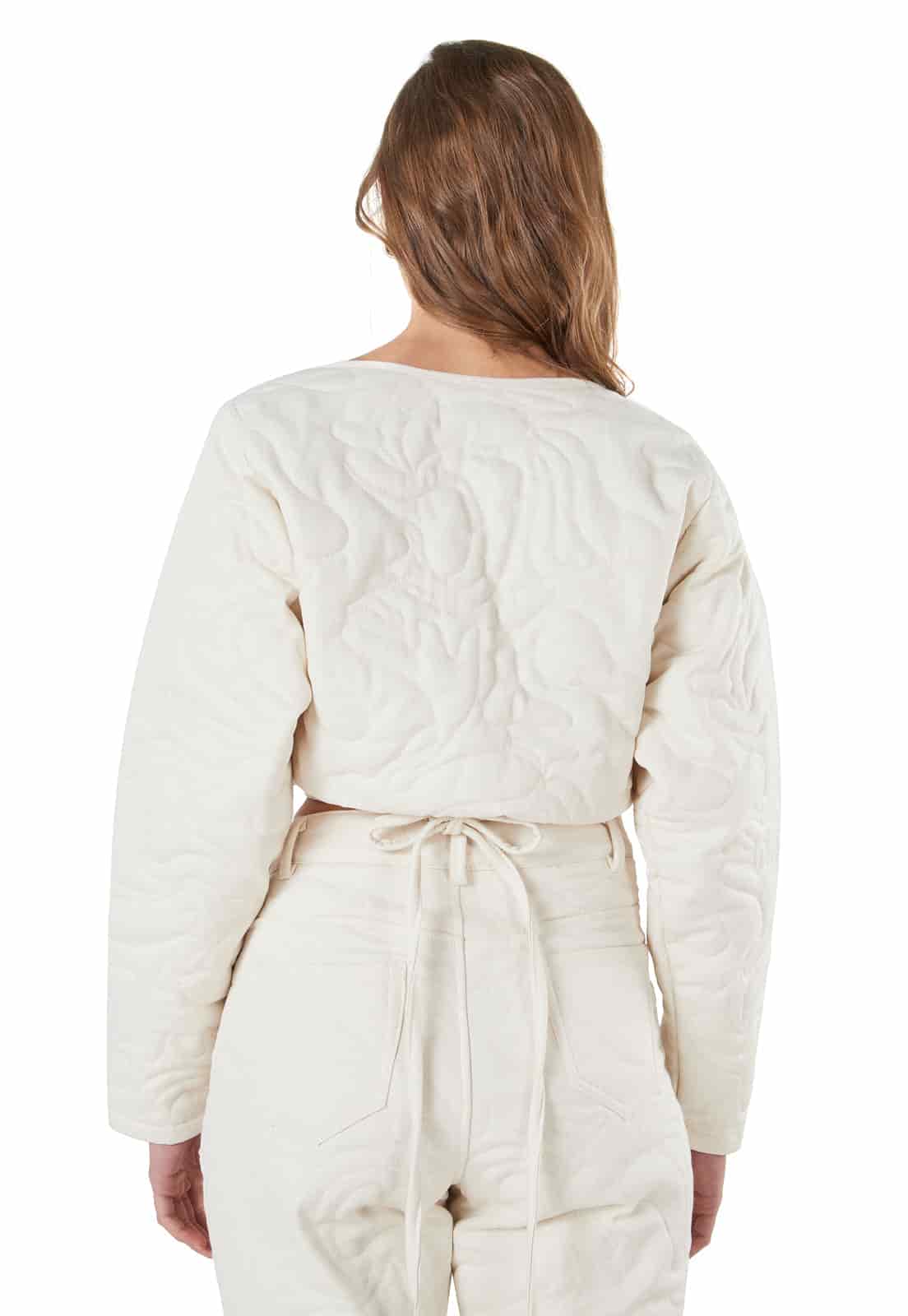 Claude Puffy Shirt Cream - miniatura 8