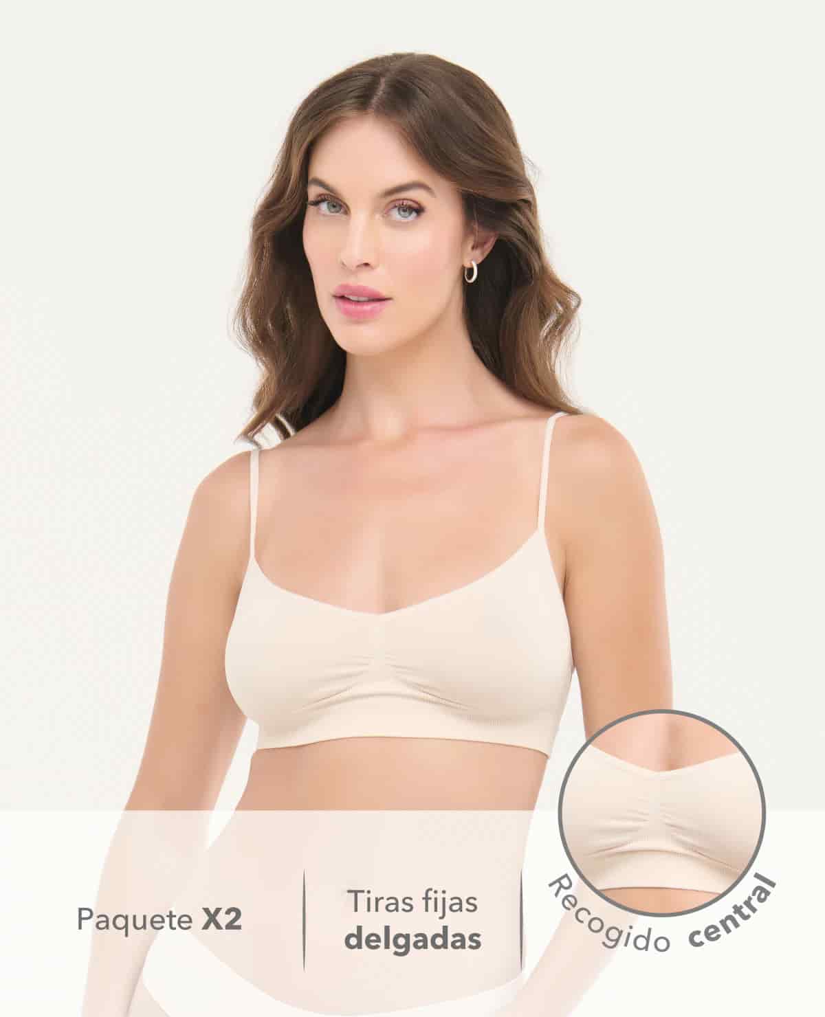 Top Seamless | Paquete X2 | Escote en V - miniatura 6