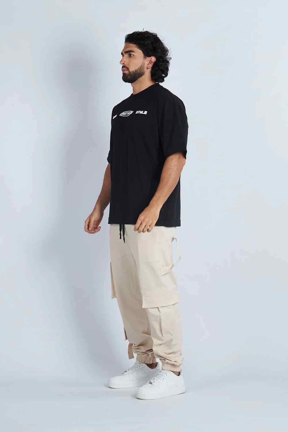 Camiseta oversize estampada Negro | DROP 03 | - miniatura 6