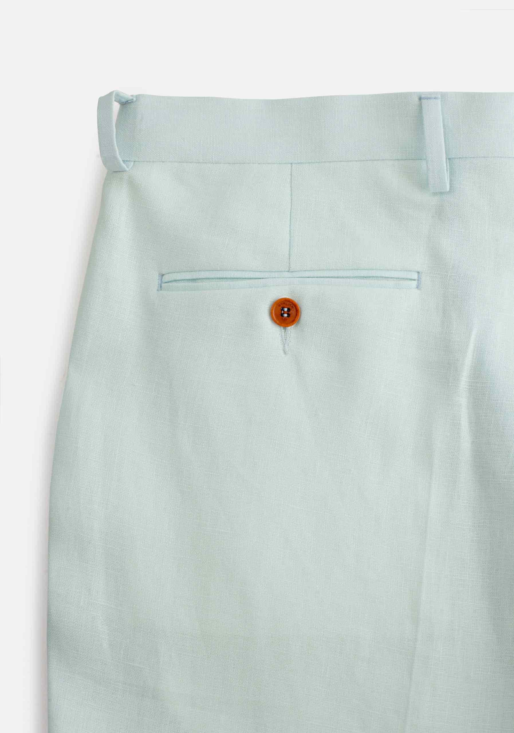 Pantalón Perugia Lino Azul Claro - miniatura 4