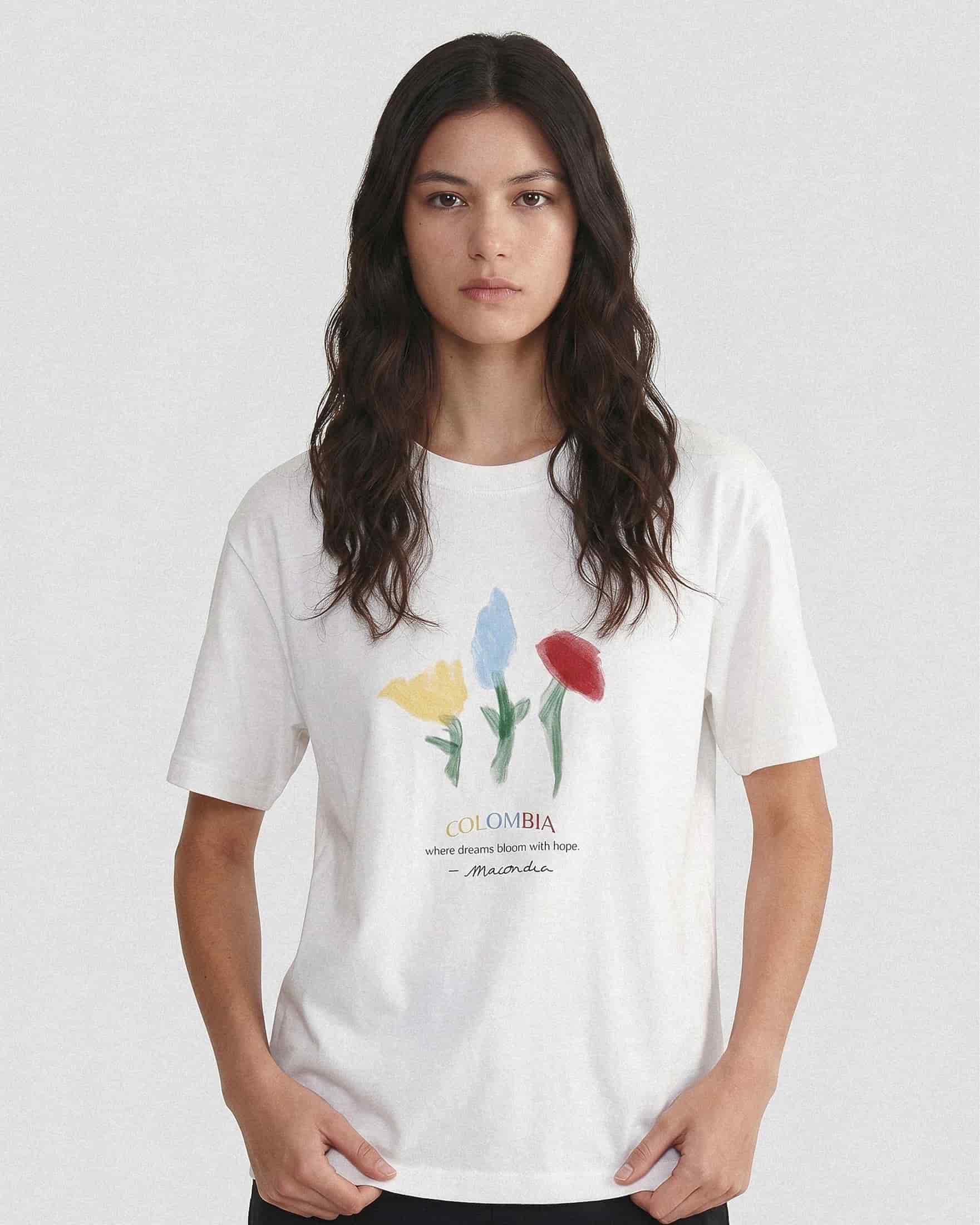 T-Shirt "No Rain of Flowers" Edición Colombia - miniatura 3