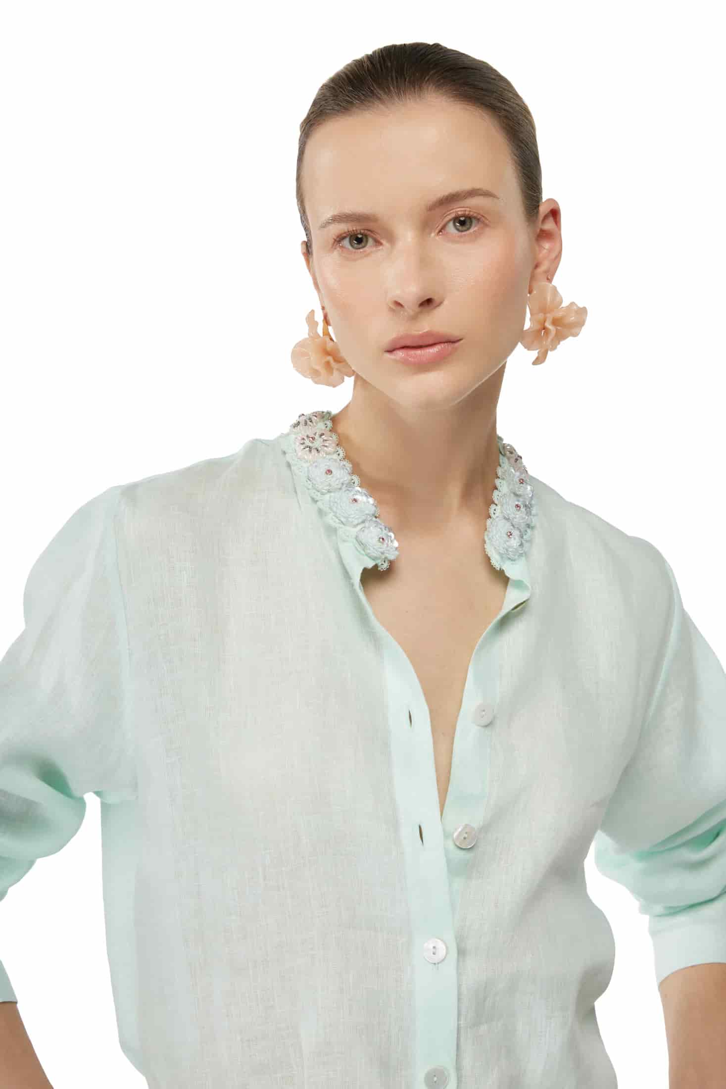 CAPUCINE SHIRT SAGE - miniatura 4