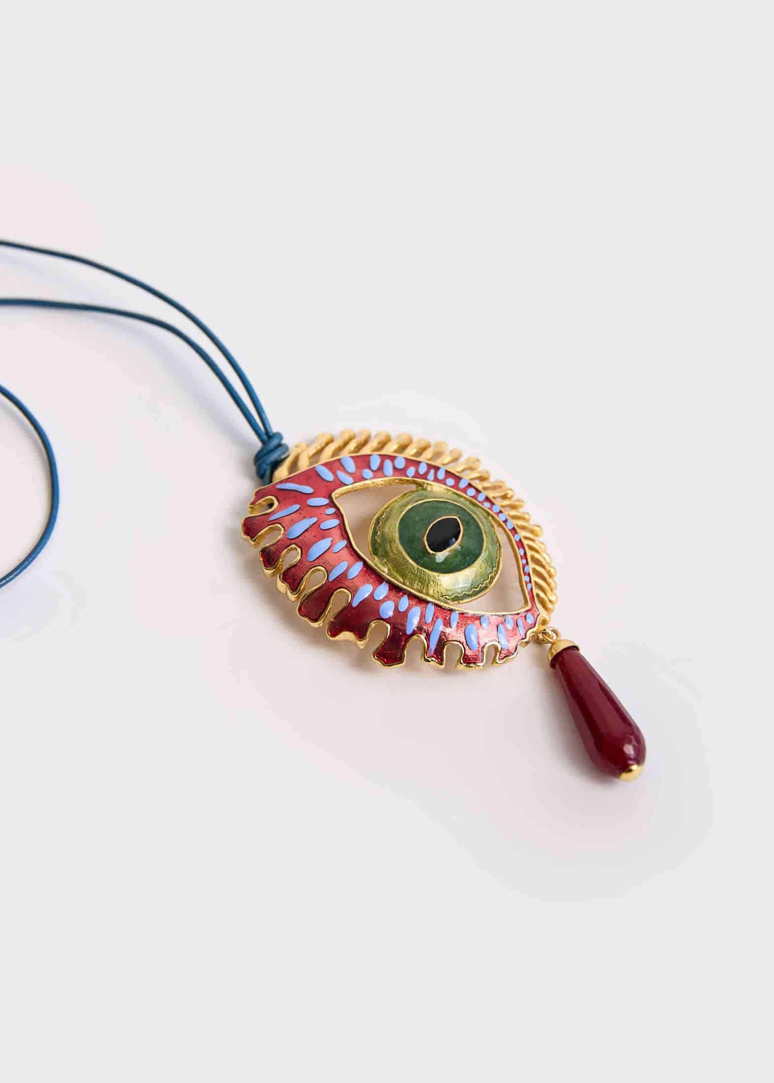 Collar Maxi Eye Burgundy - miniatura 1