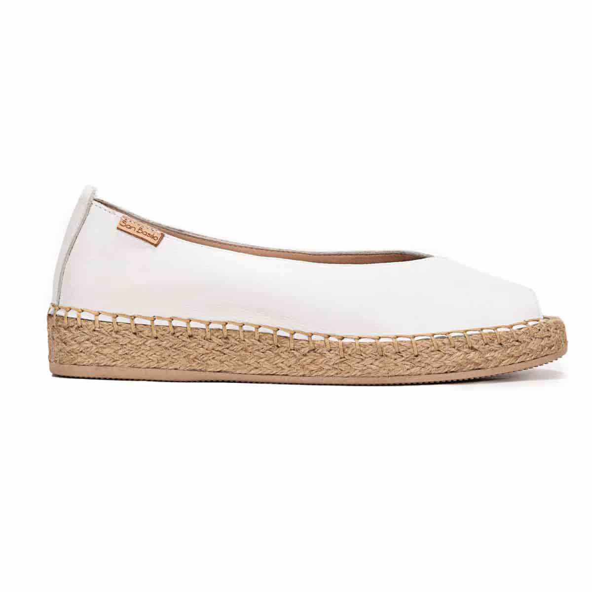 "ZOLEA" ESPADRILLES EN CUERO CON YUTE - miniatura 3