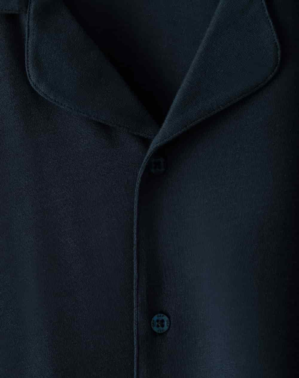 Camisa + pantalón de pijama algodón azul hombre - miniatura 7