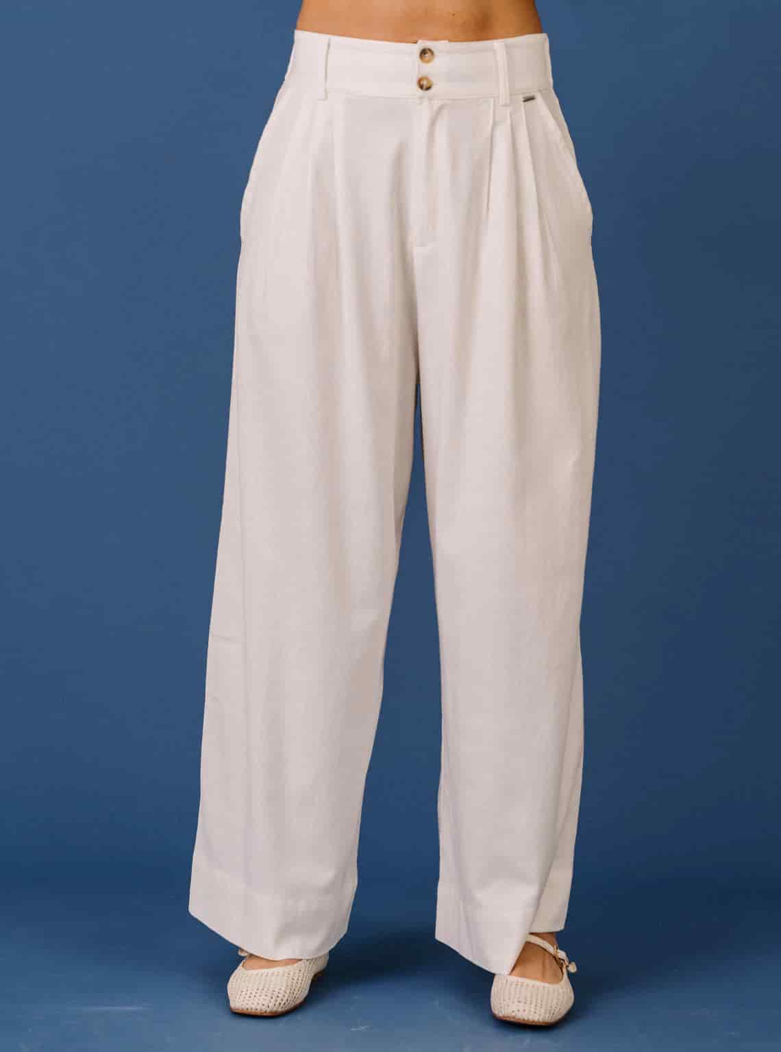 PANTALÓN CANVAS IVORY - miniatura 1