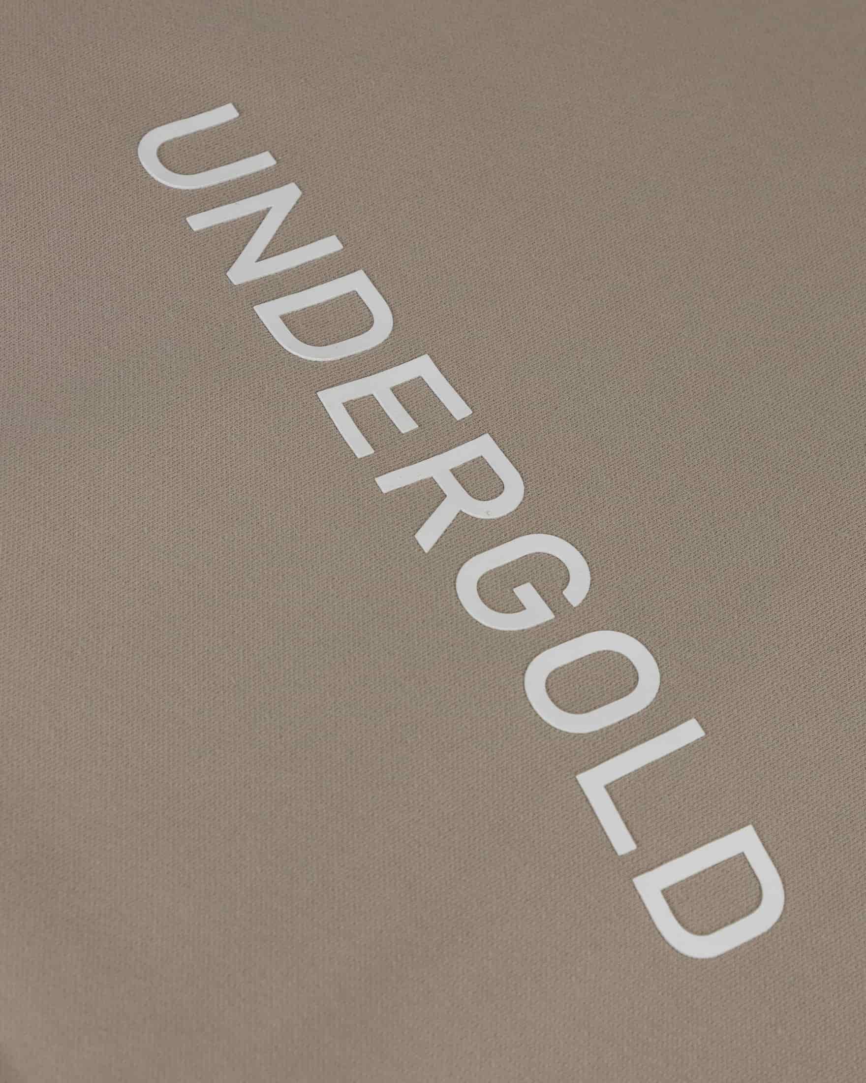 W Basics Undergold Boxy Fit Hoodie Cream - miniatura 4