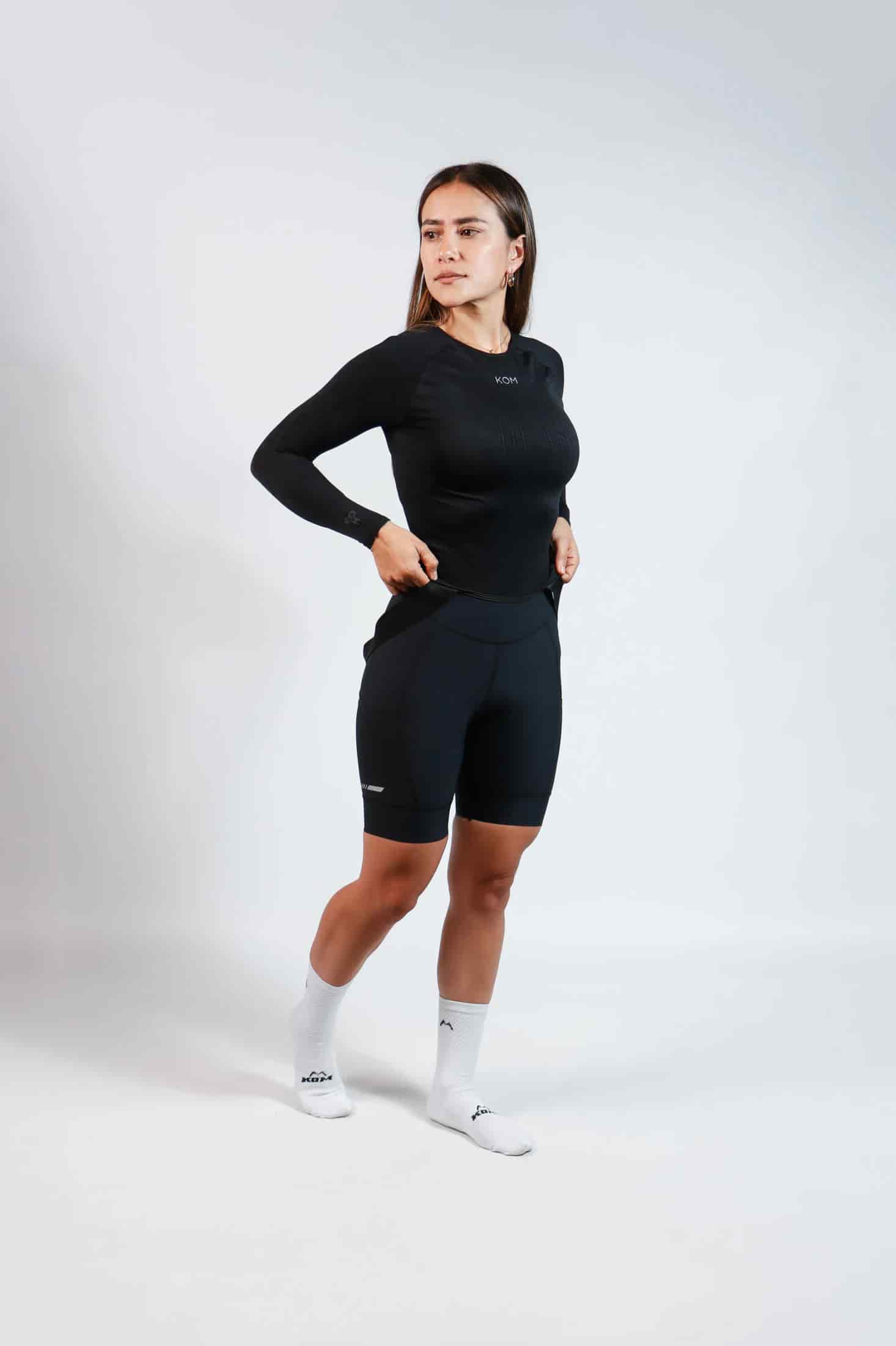 Camisilla interior manga larga baselayer ciclismo & running - miniatura 2