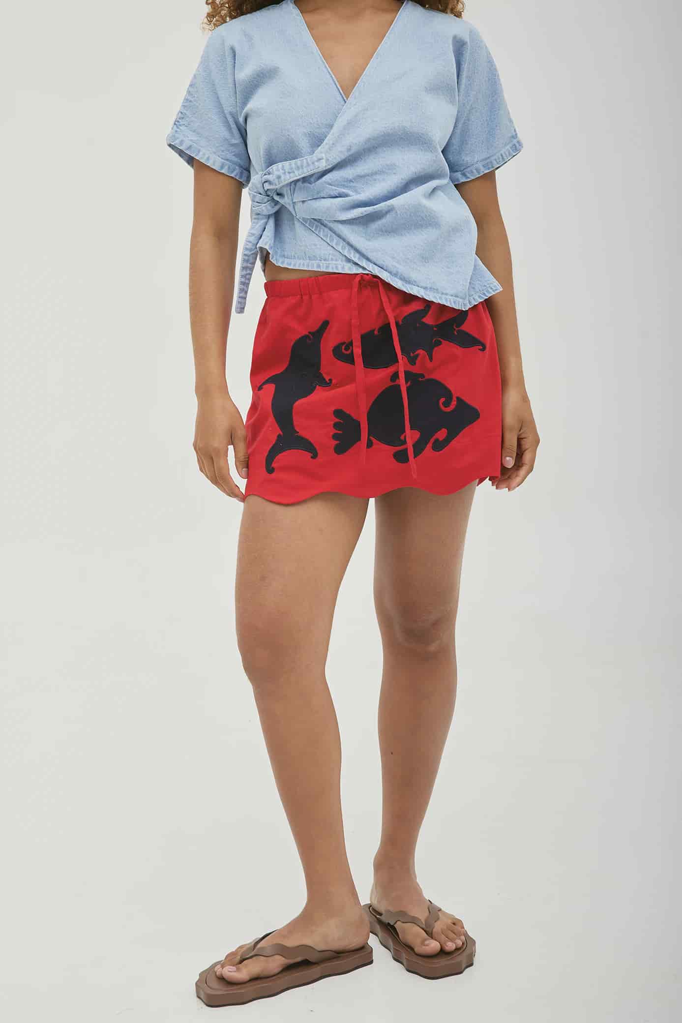 Falda Short Marea Peces - miniatura 3