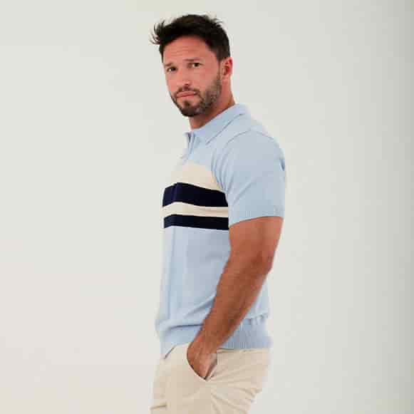 SUETER POLO MODA TEJIDO HOMBRE - miniatura 4