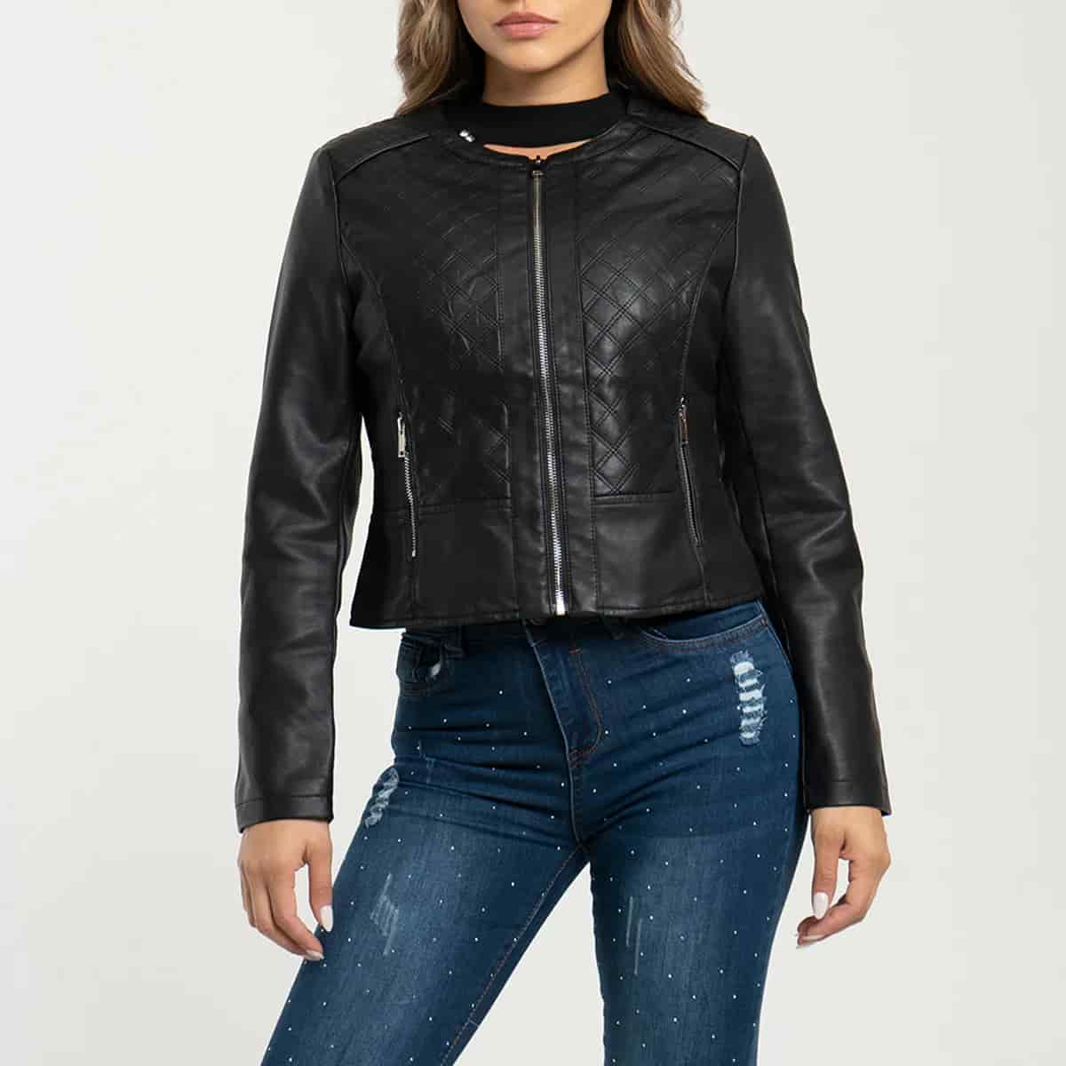 Chaqueta Sintetica Cuello Redondo Thais - miniatura 1