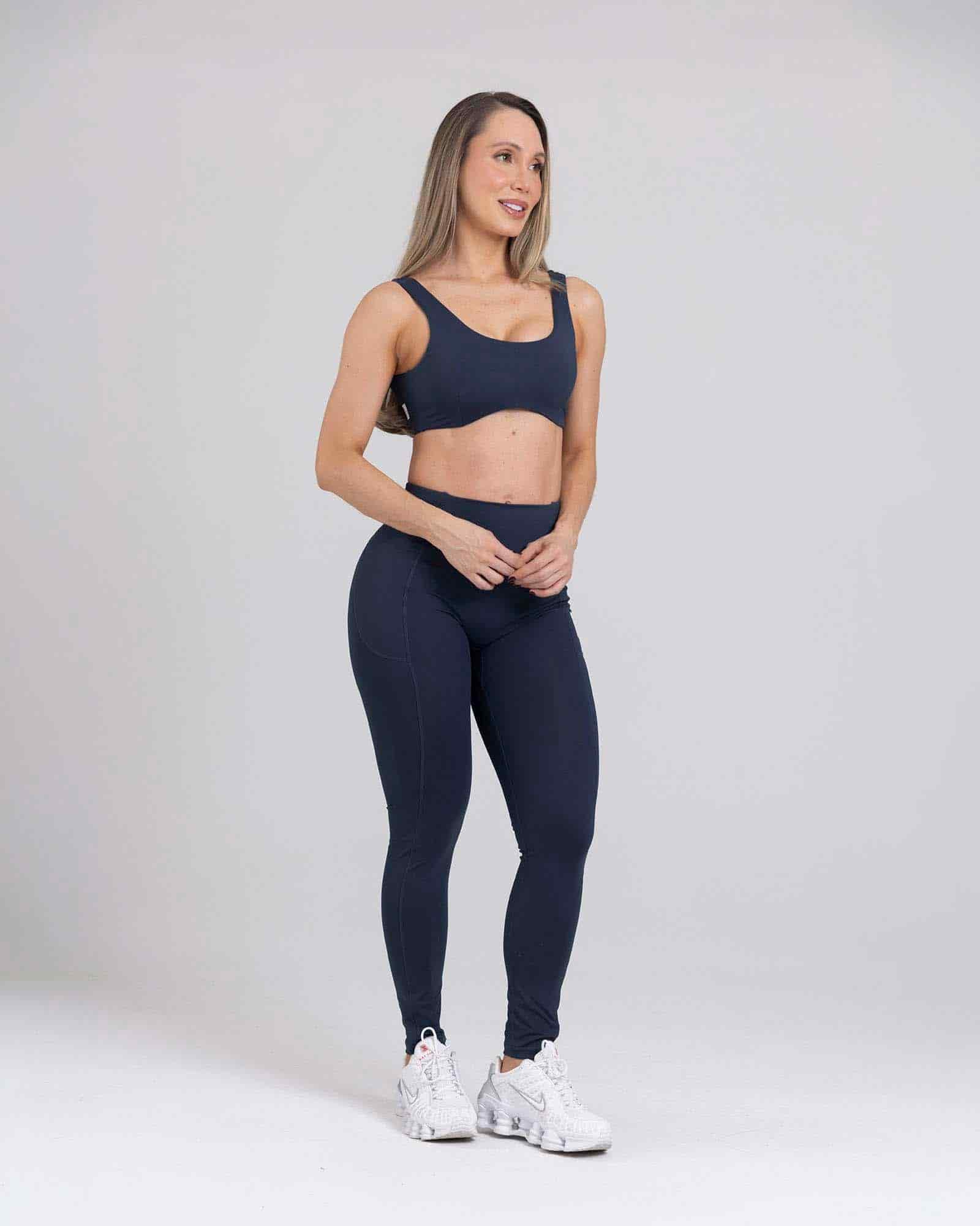 Leggings minimal glow azul moonlit flexi FIBER - miniatura 1