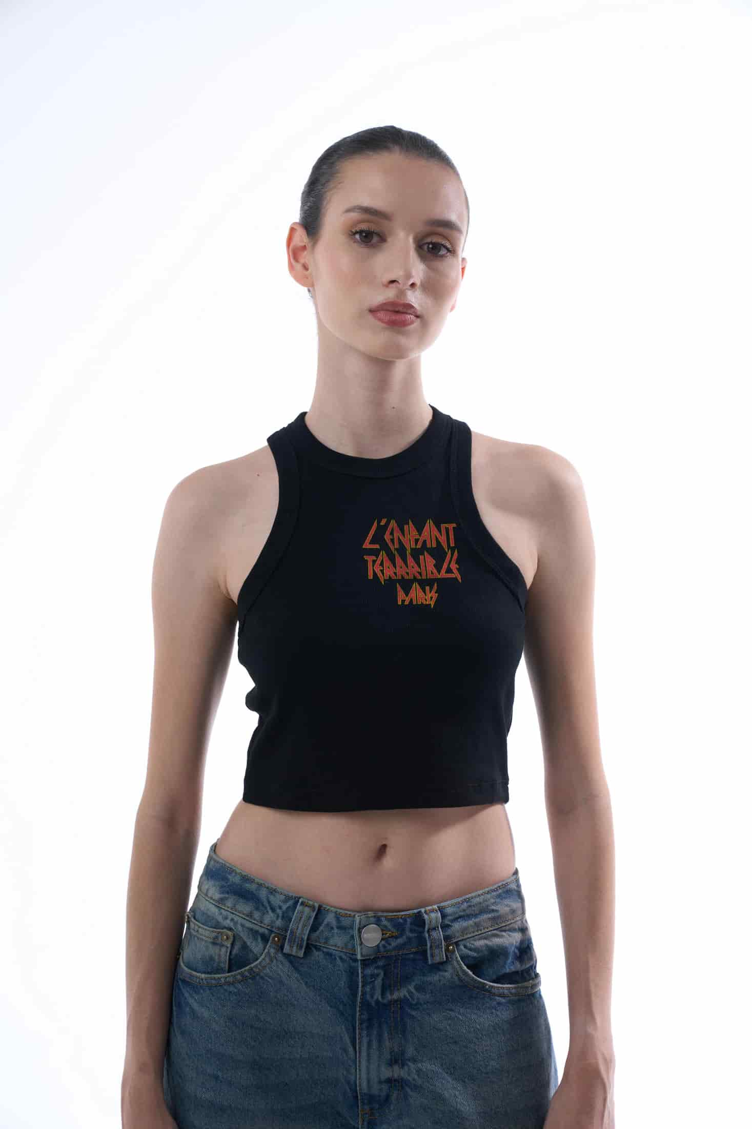 L'ENFANT BLACK WOMEN TANK TOP - miniatura 2