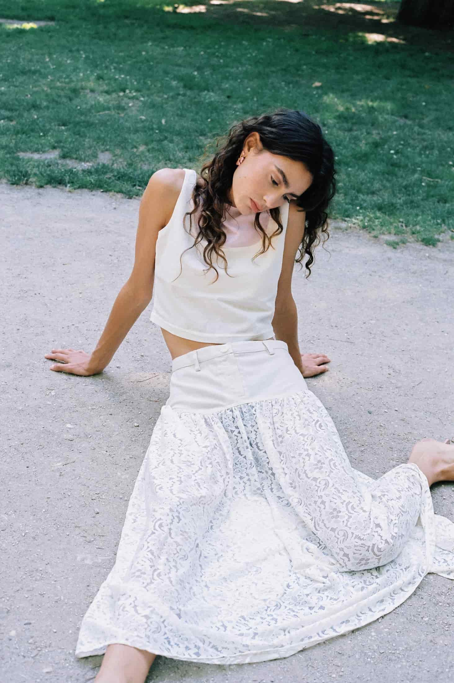 SAND LACE SKIRT - miniatura 2