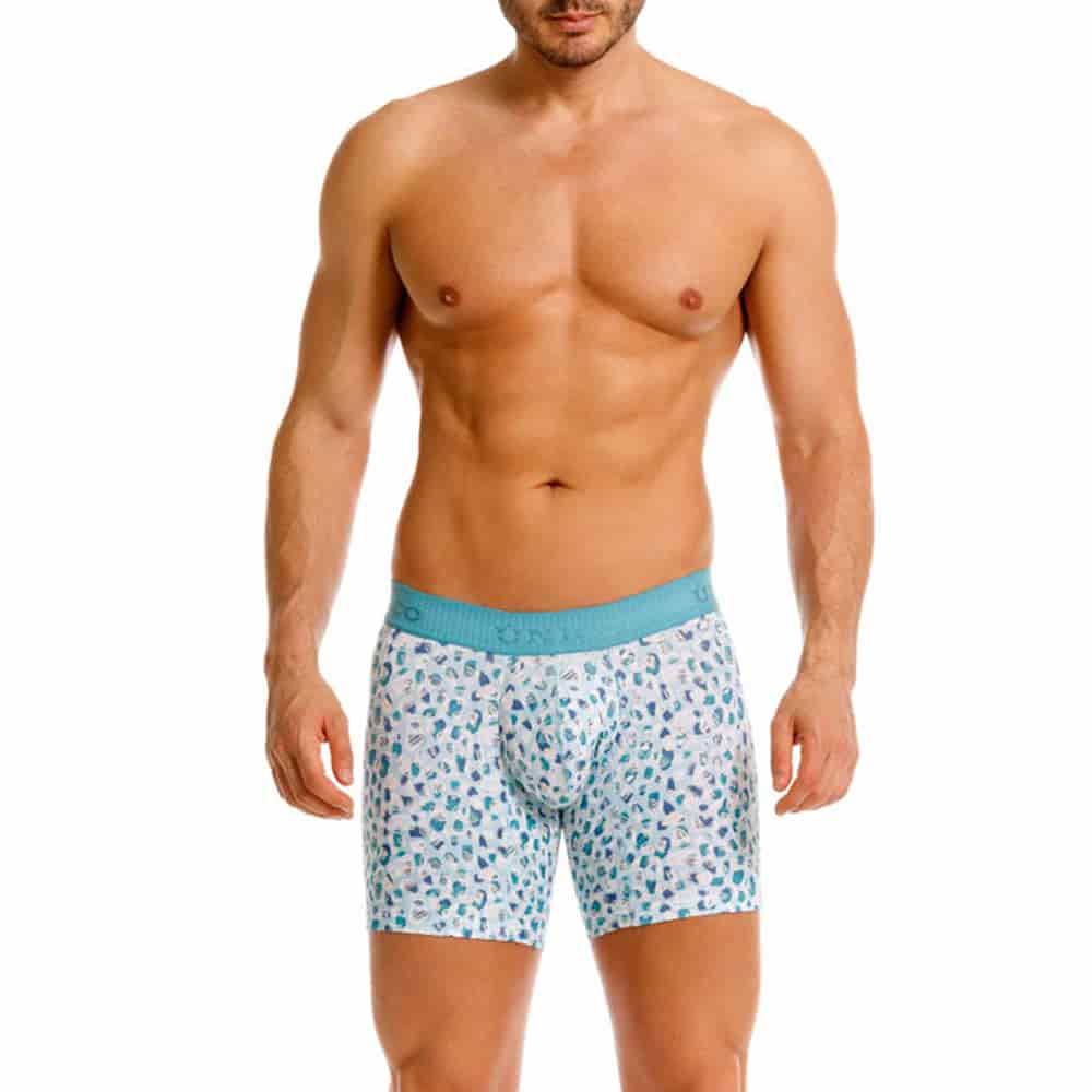 BOXER MEDIO ÓVALO AZUL - miniatura 1