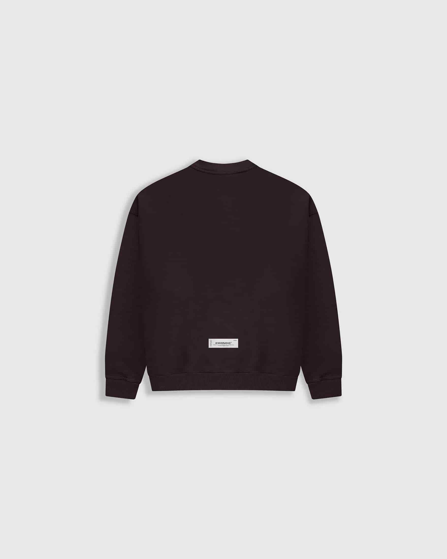 Crewneck Oversized Básico V4 - Café Chocolate - miniatura 9