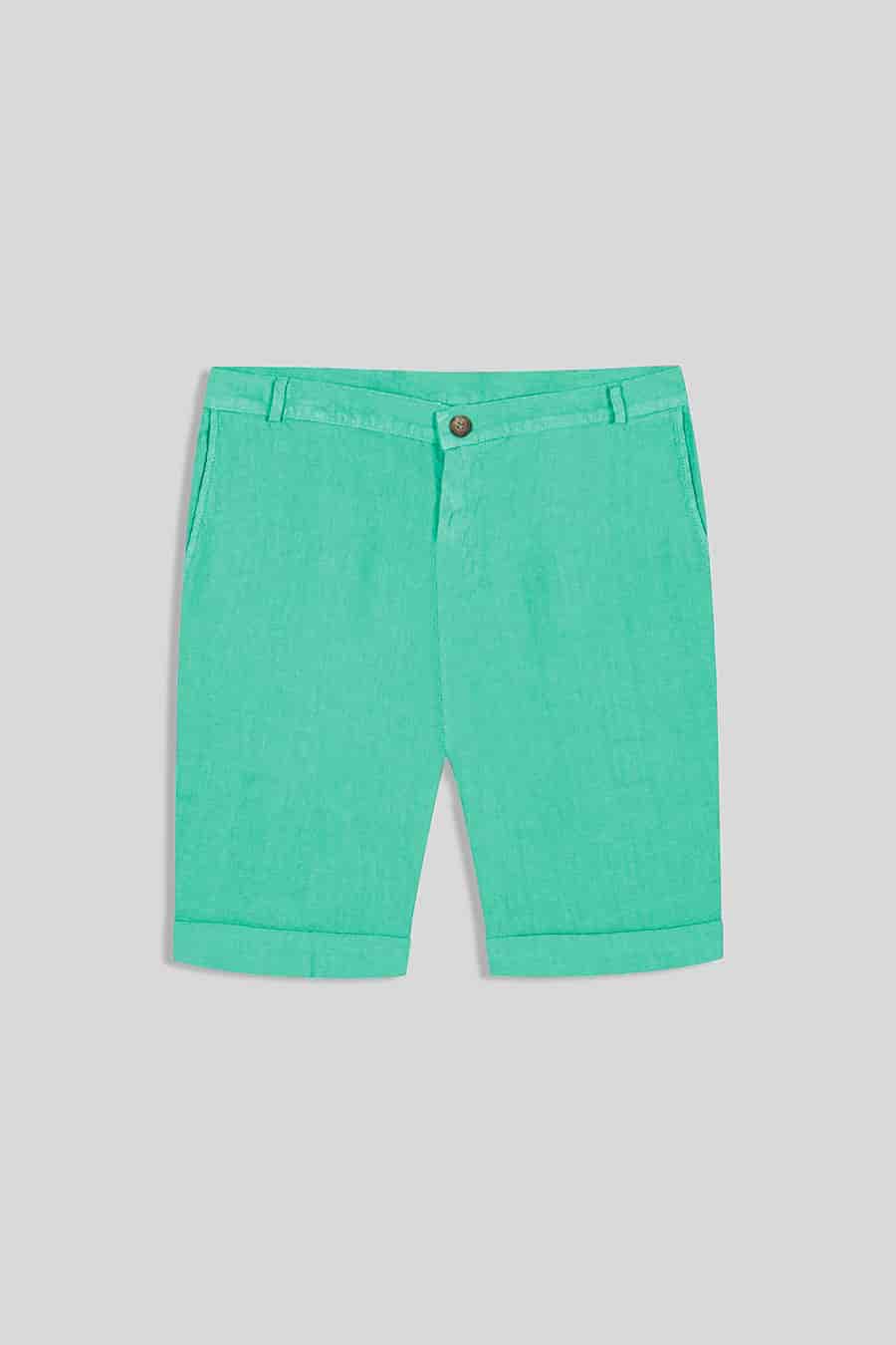 Men's linen bermuda light blue - miniatura 1