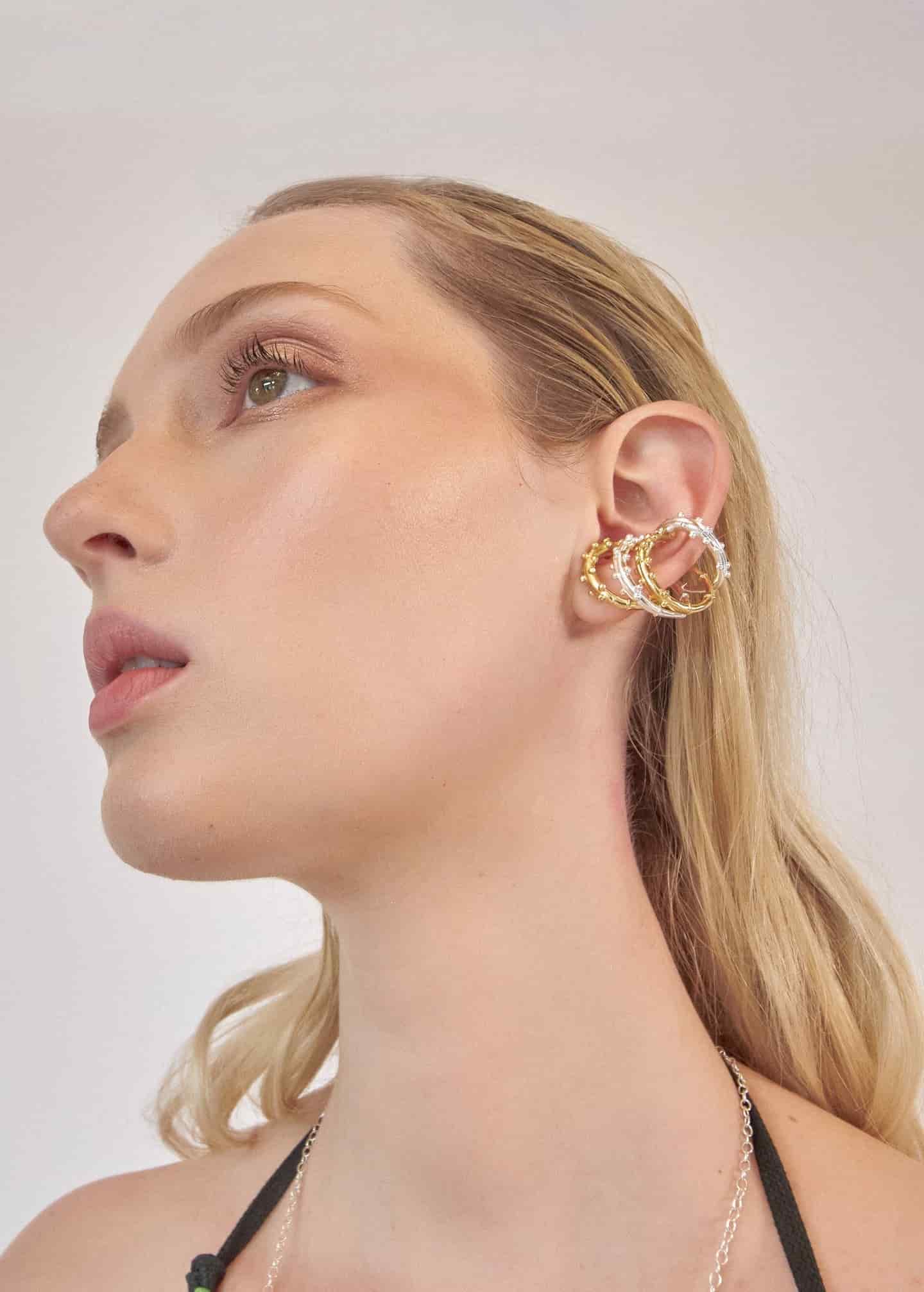 Anillo Earcuff Estambre Dorado - miniatura 2