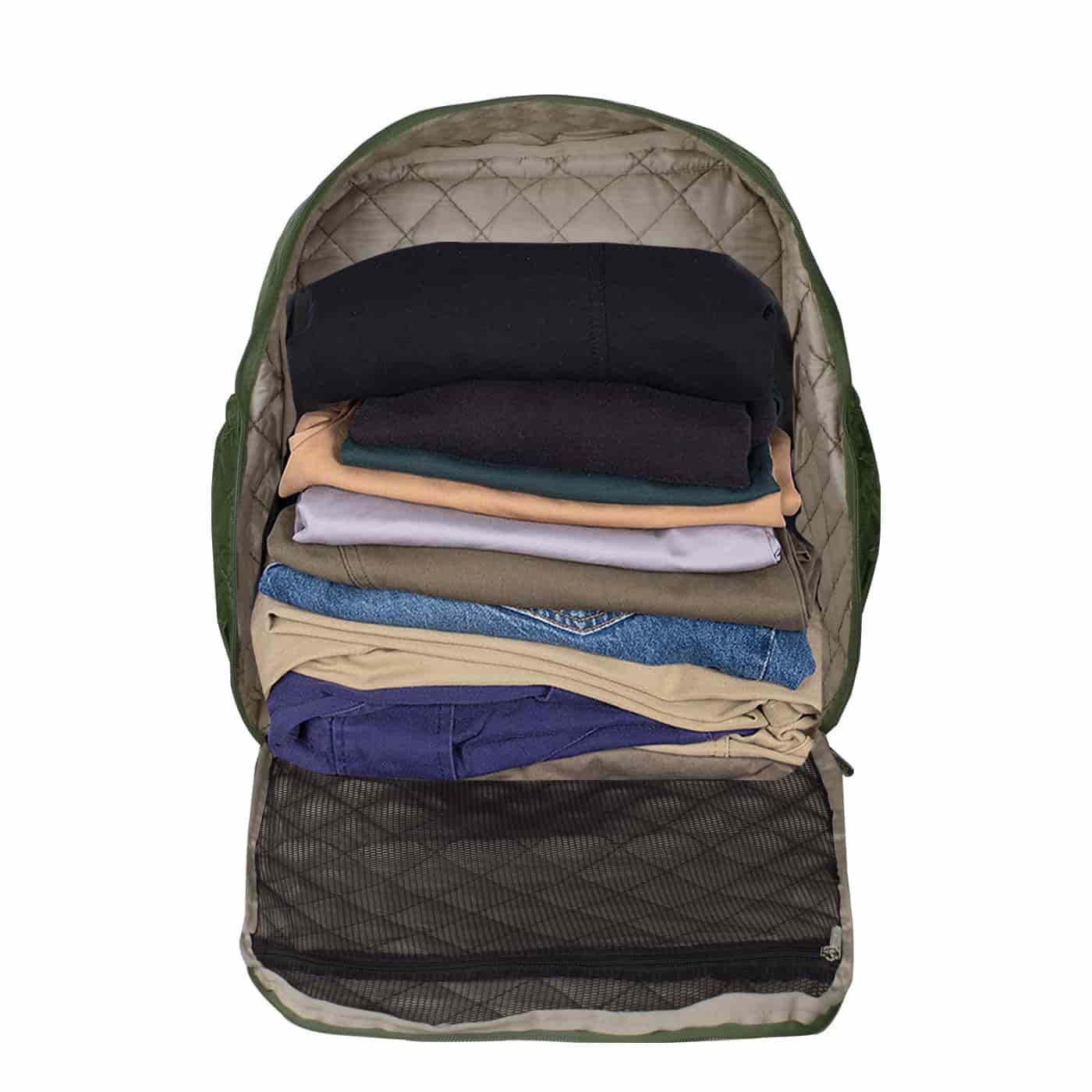 Morral Cabina Tapa Puffer Verde Militar - miniatura 5