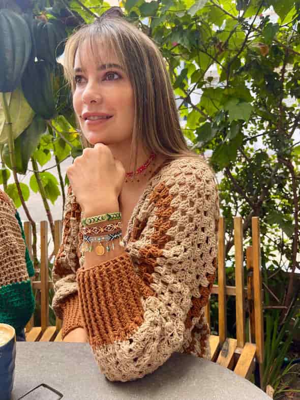 Wayuu Skinny Bracelet | Nature Green - miniatura 9