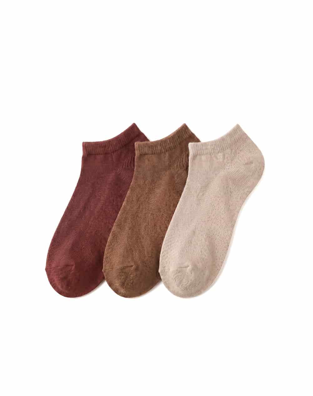 3 pares de medias tobilleras surtido mujer - miniatura 1
