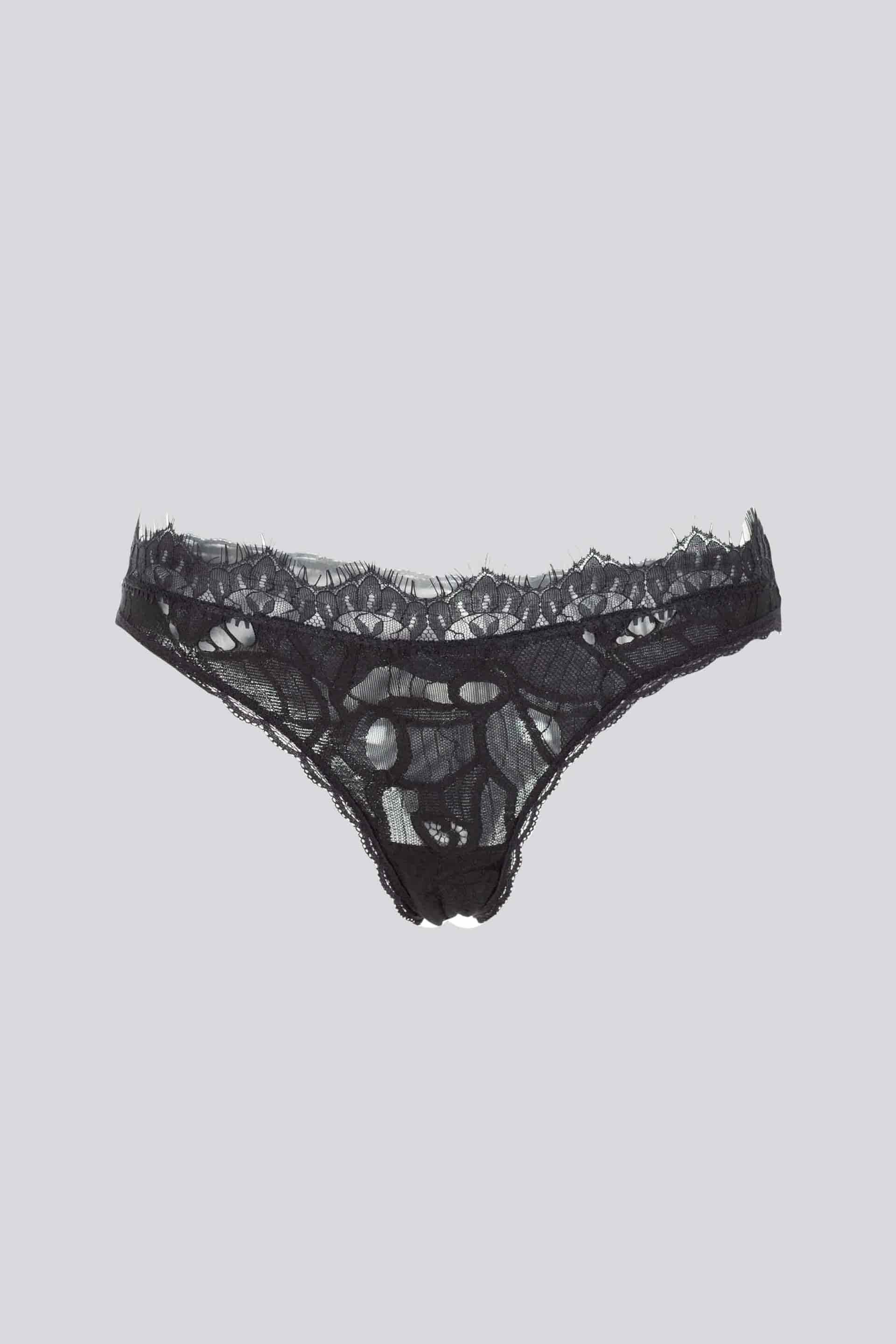 BRASILERA ELLIPSE ENCAJE ALGODÓN NEGRO - miniatura 3