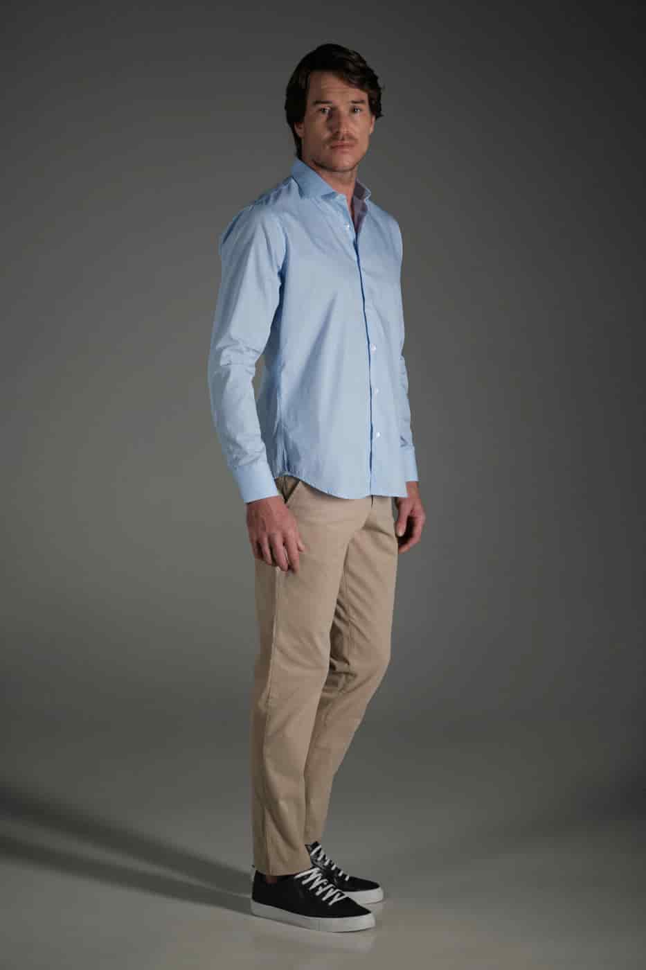 Pantalón Chino Slim Dril Beige - miniatura 2