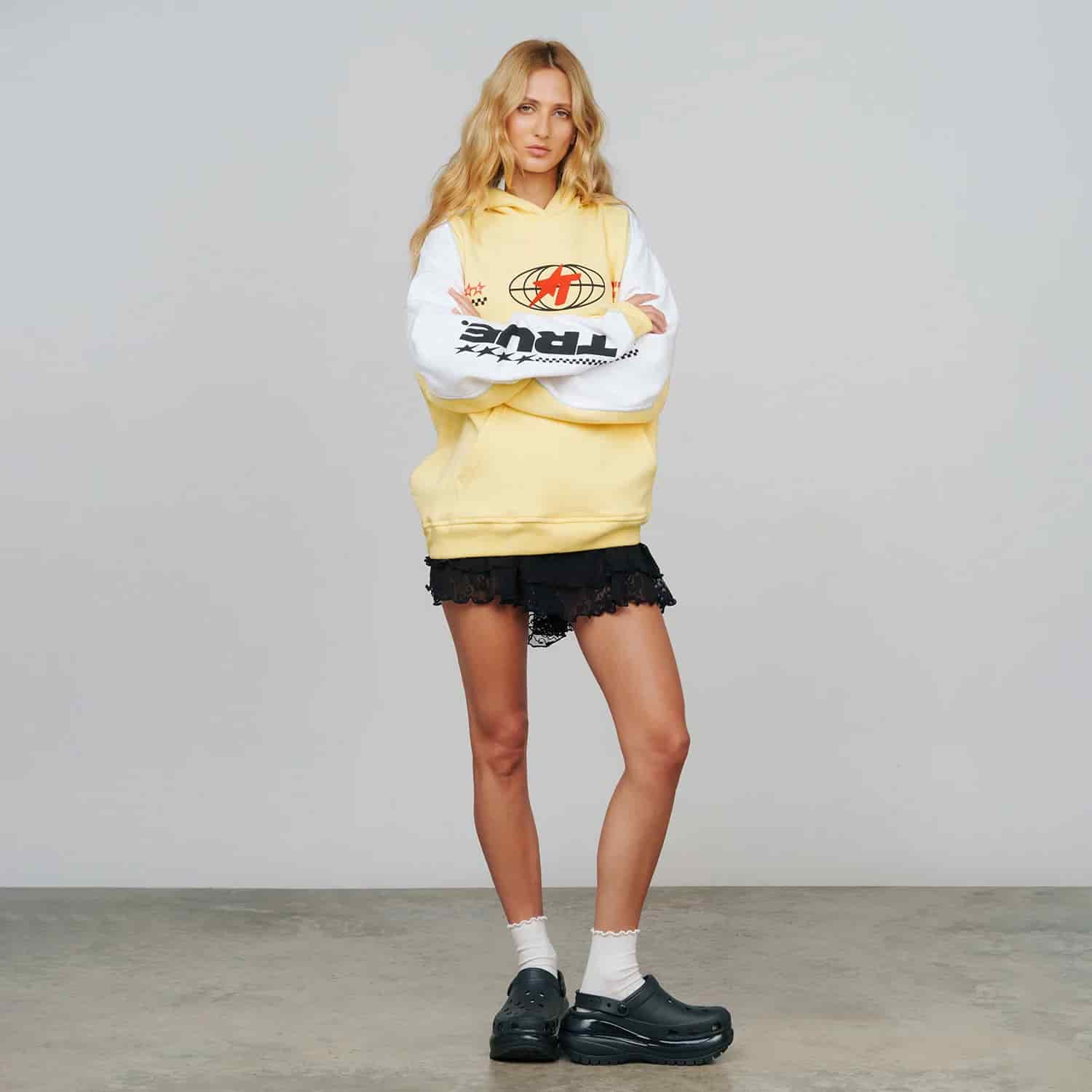 Fast Track Hoodie - Butter Yellow - miniatura 11